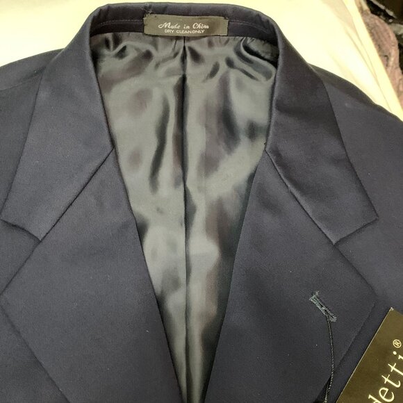 BENDETTI ITALIAN BLAZER - VIRGIN WOOL NAVY 4B - 42R, 44R - Picture 9 of 11